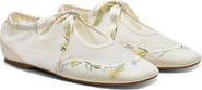 VIVAIA Ciara Square-Toe Organza Sneakerinas