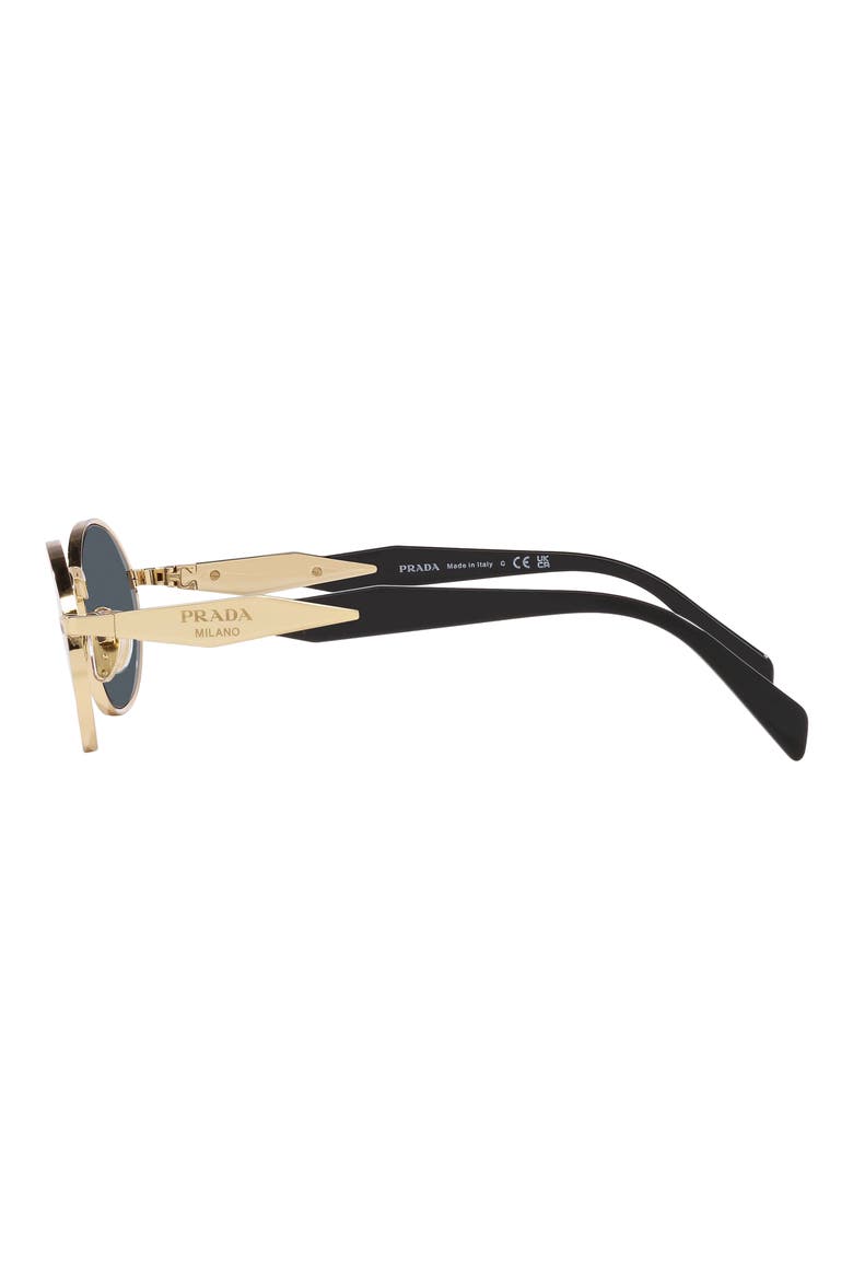 55mm Oval Sunglasses, Alternate, color, DARK GREY