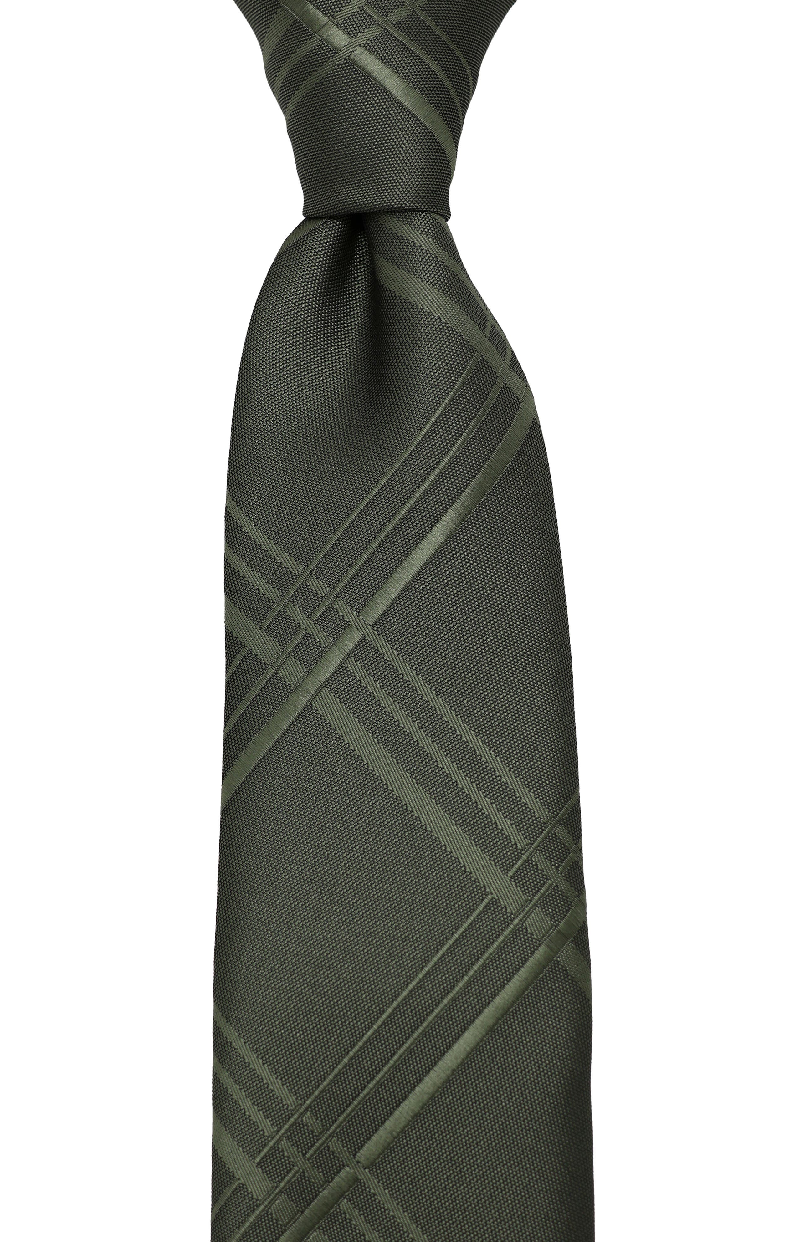 DKNY Tonal Plaid Tie (Men) | Nordstromrack