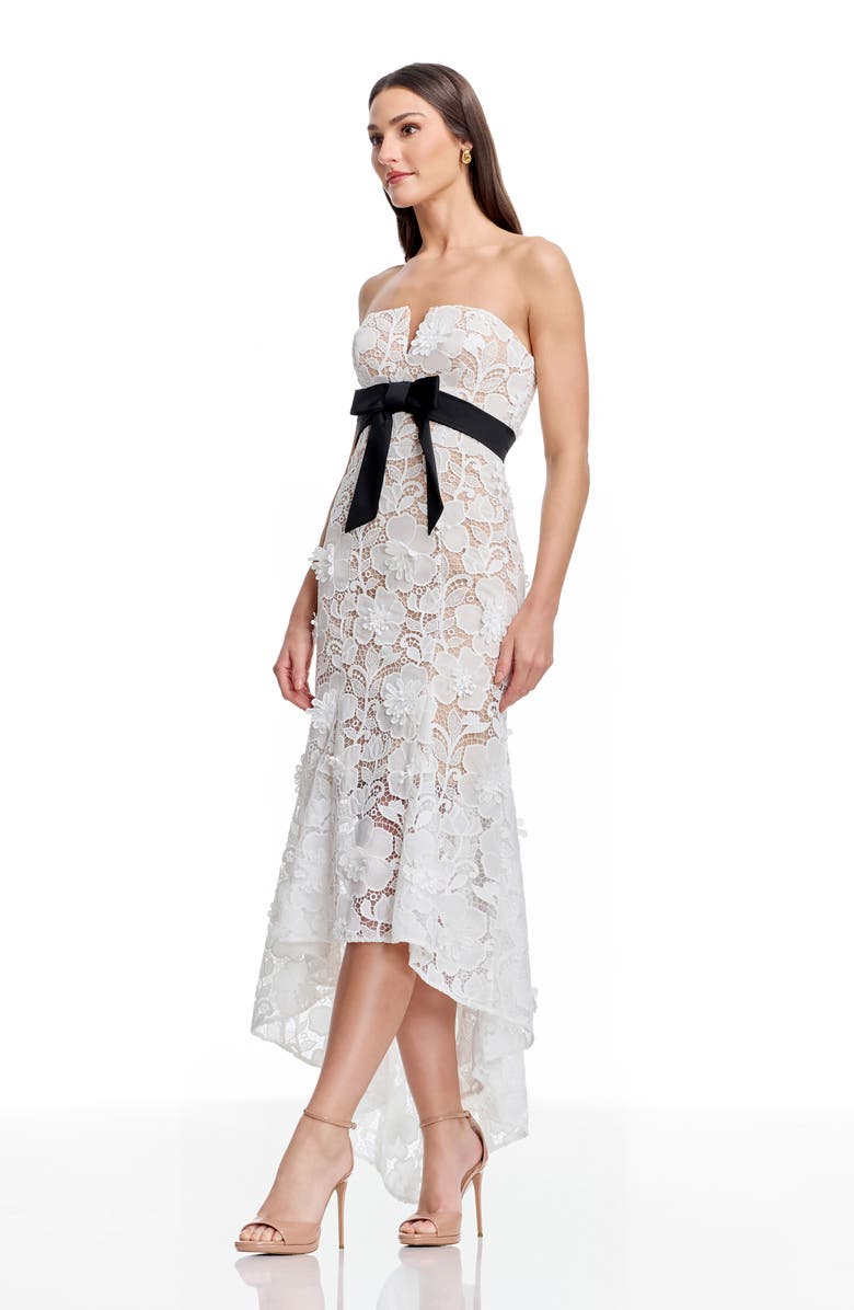 Dress the Population Lucia Floral Lace High-Low Cocktail Dress, Alternate, color,