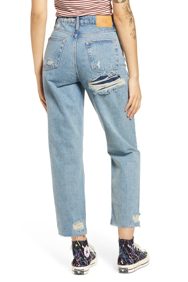 Pax Ripped High Waist Jeans, Alternate, color, SUMMER VINTAGE