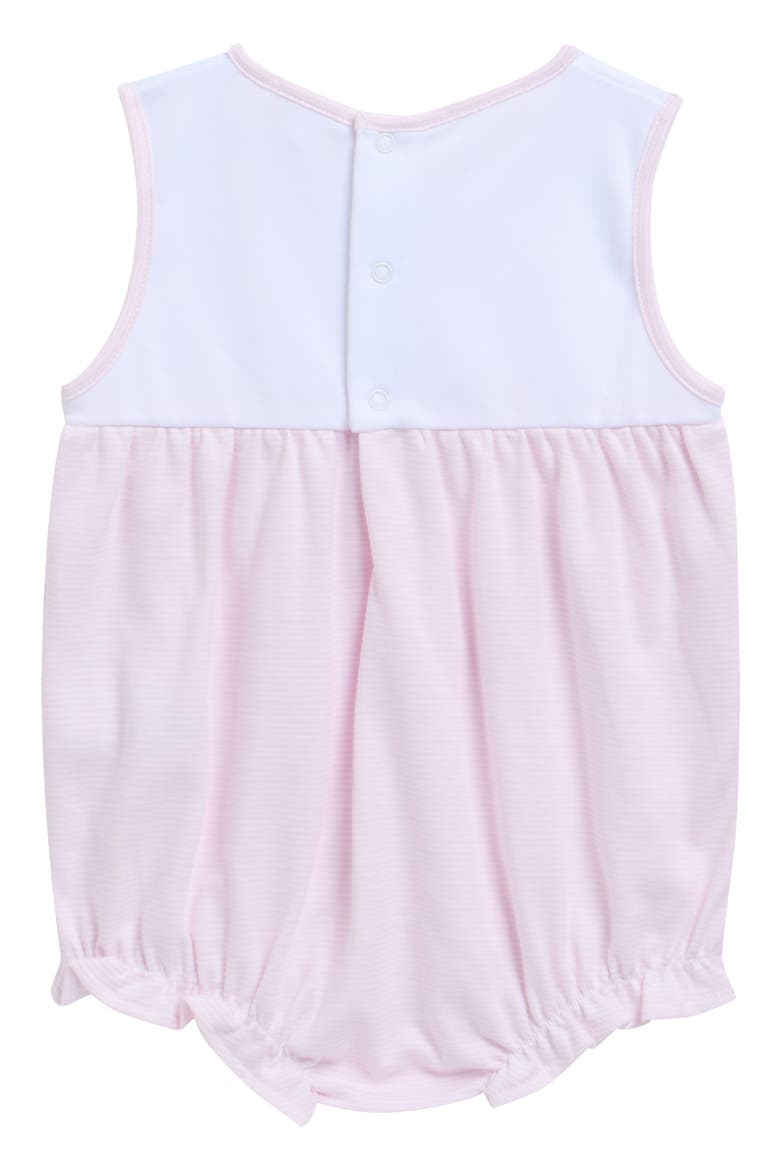 Strawberry Embroidered Pima Cotton Bubble Romper, Alternate, color, PINK