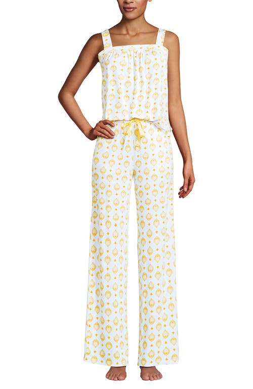 Lands' End Cooling 2 Piece Pajama Set