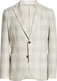 Eleventy Plaid Wool & Cashmere Donegal Tweed Sport Coat