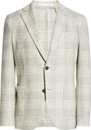 Eleventy Plaid Wool & Cashmere Donegal Tweed Sport Coat