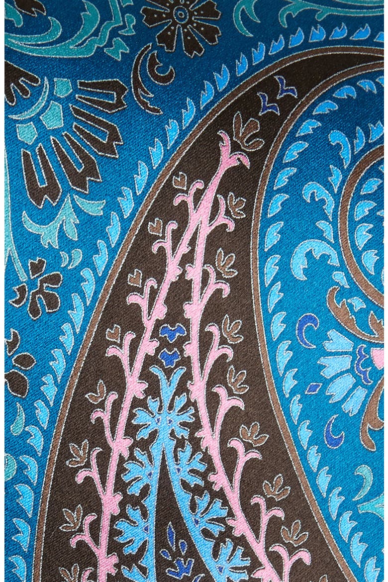 Teal Paisley Quindici Silk Tie, Alternate, color, MD GRN FAN