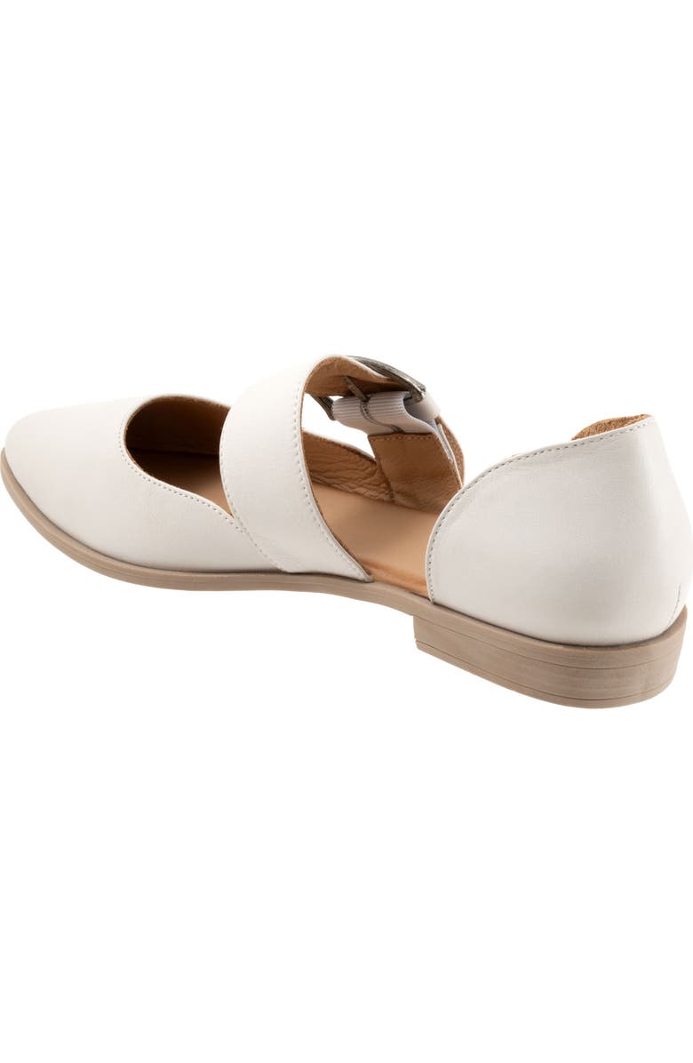 Bueno Brittany Pointed Toe Flat, Alternate, color, Ice White
