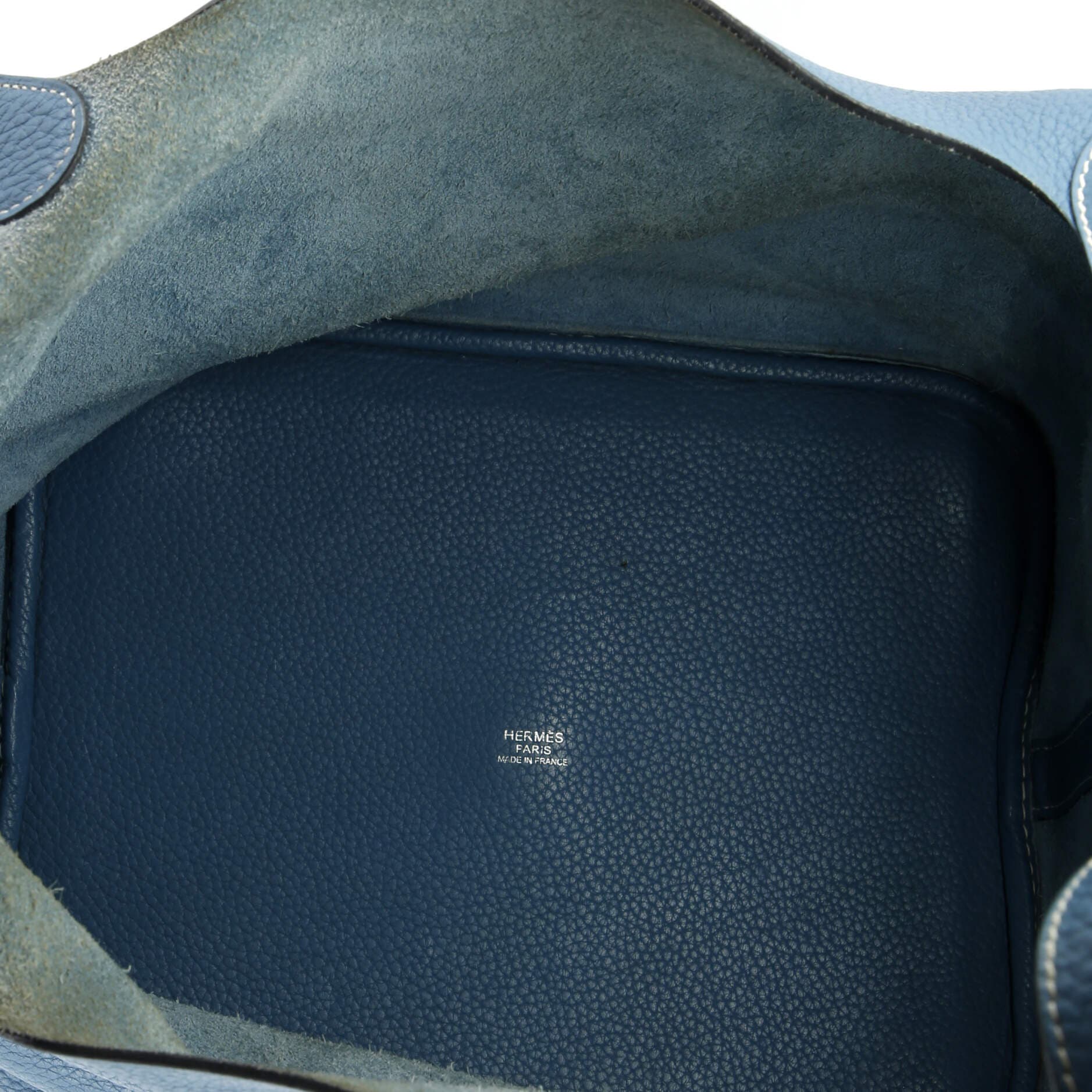 Pre-Owned Hermes Picotin Lock Bag Clemence GM, Alternate, color, Bleu Jean