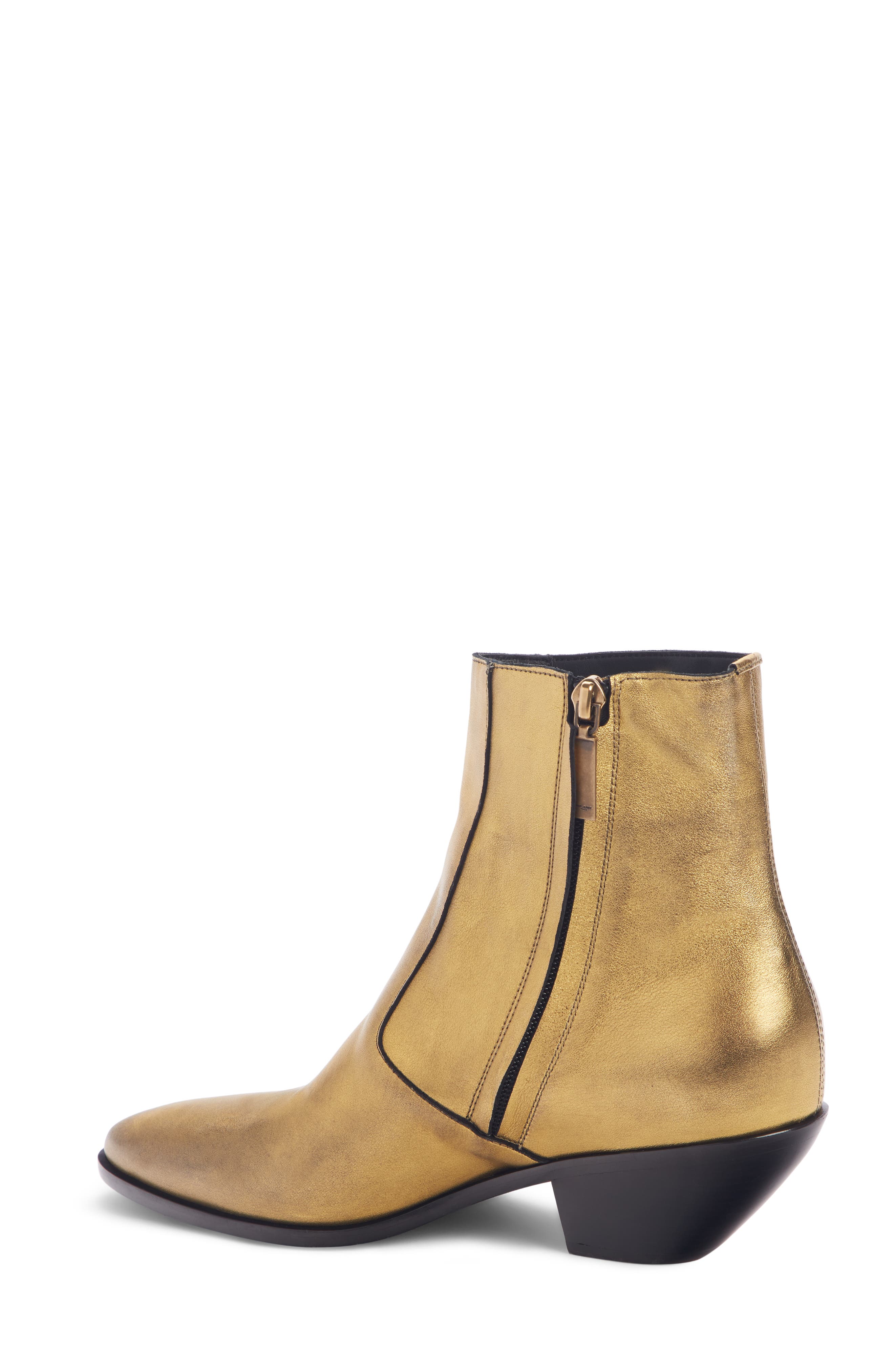 Saint Laurent West Zip Bootie, Alternate, color, 