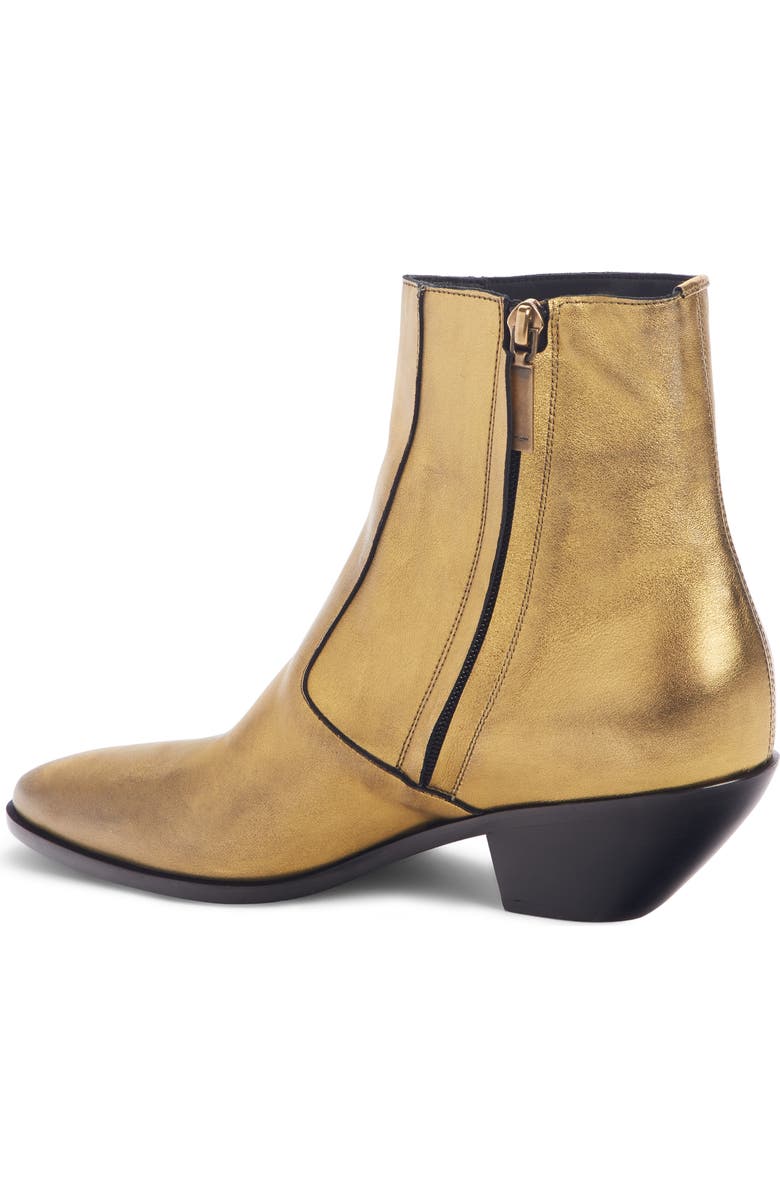 Saint Laurent West Zip Bootie, Alternate, color,