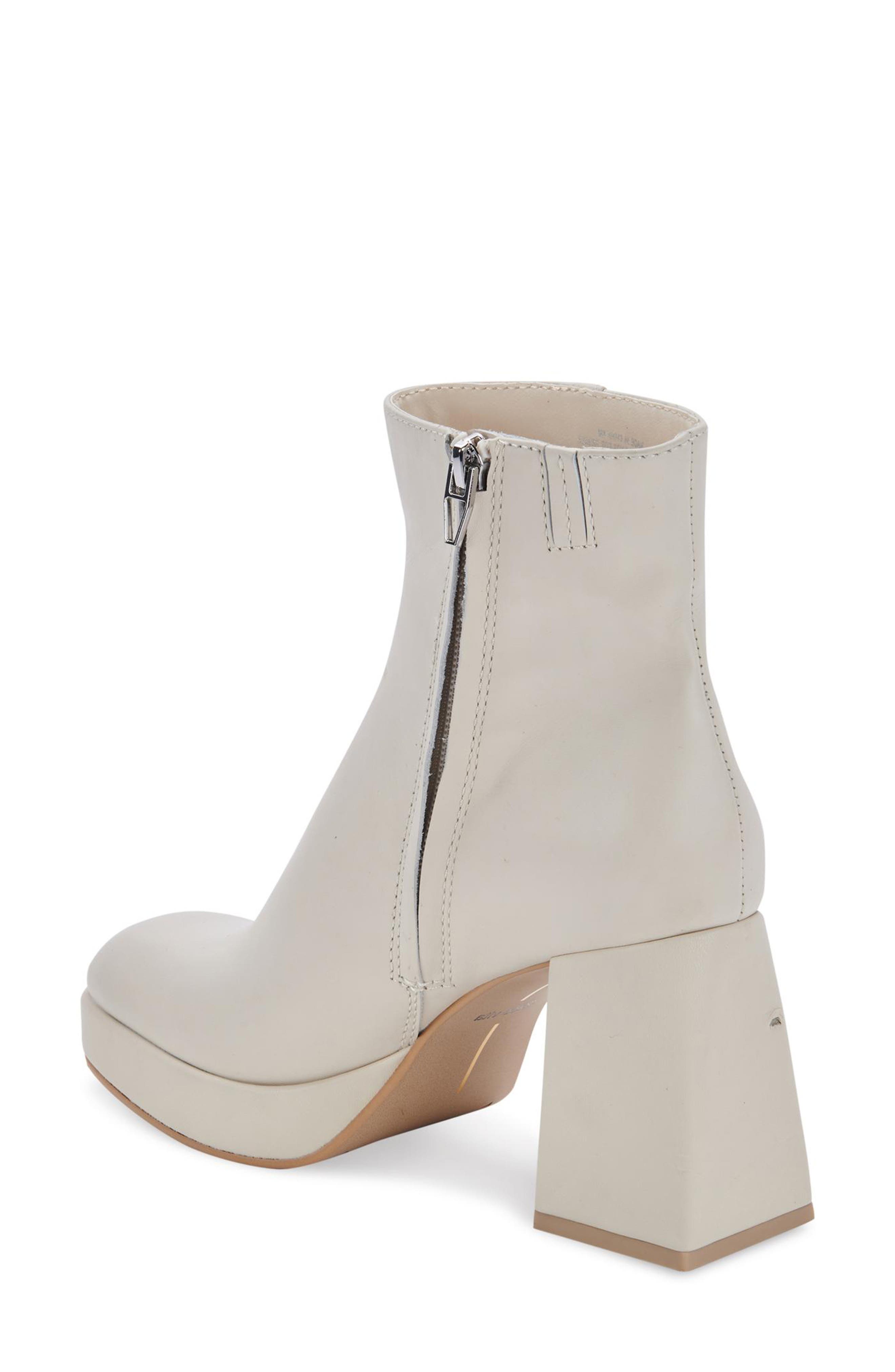 Ulyses Platform Bootie, Alternate, color, IVORY LEATHER