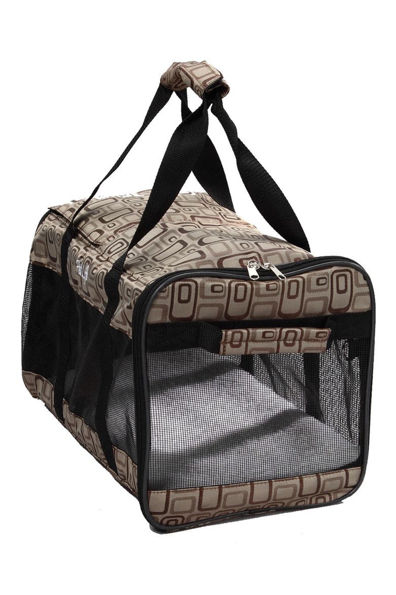 Folding Zippered Casual Carrier, Main, color, BROWN