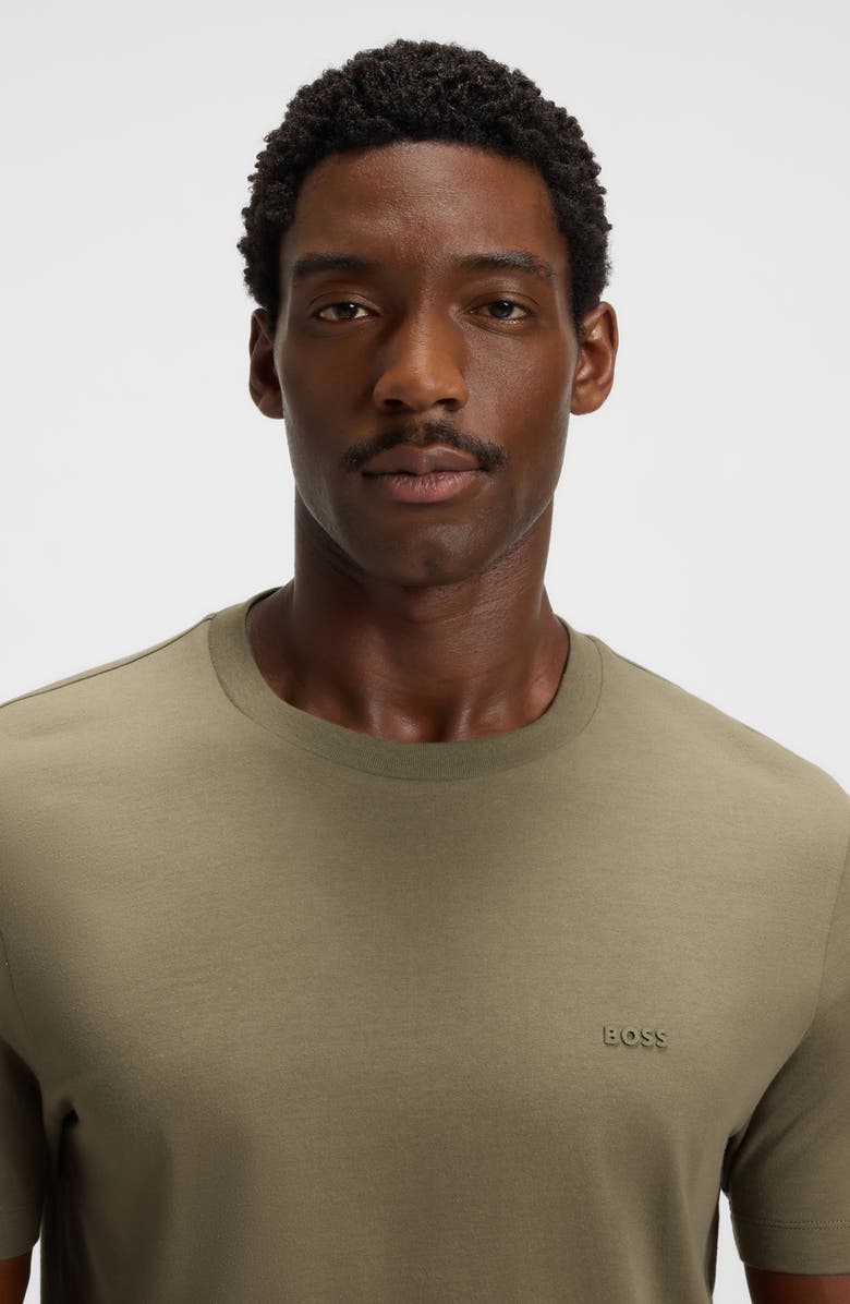 BOSS Thompson Solid T-Shirt, Alternate, color, Open Brown