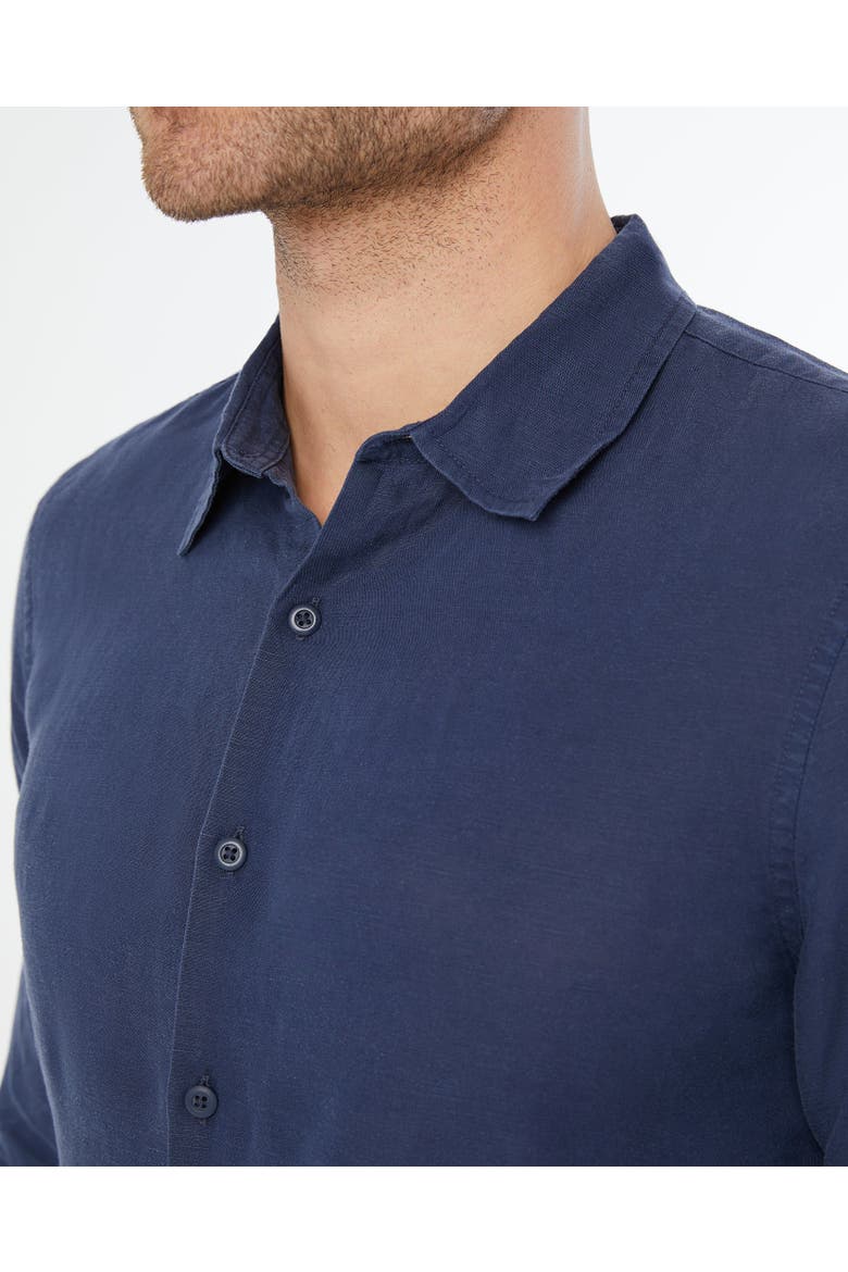 Air Linen Long Sleeve Shirt, Alternate, color, DEEP NAVY