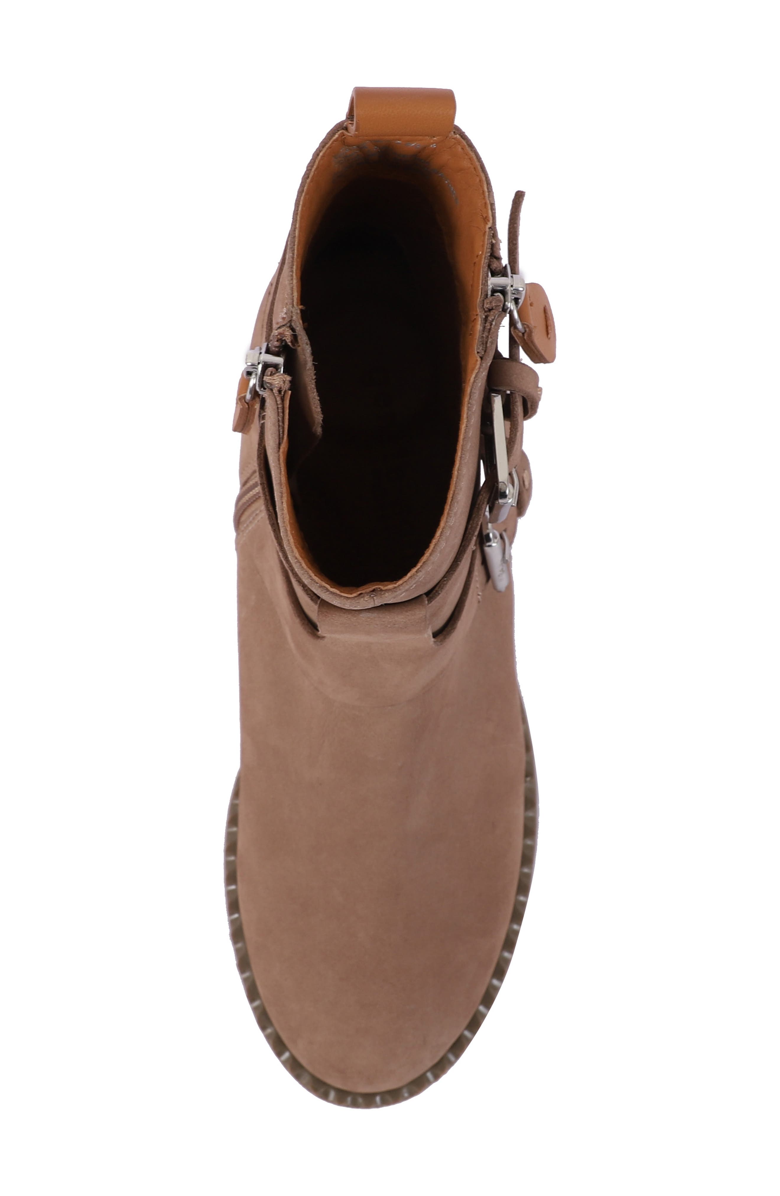 Gentle Souls Brena Moto Boot, Alternate, color, Mushroom Nubuck