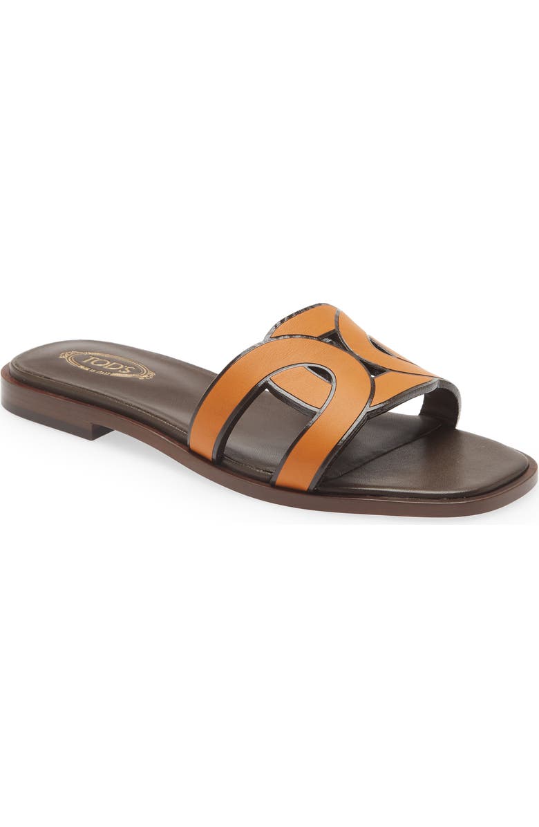 Tod's Kate Chain Detail Slide Sandal, Main, color,