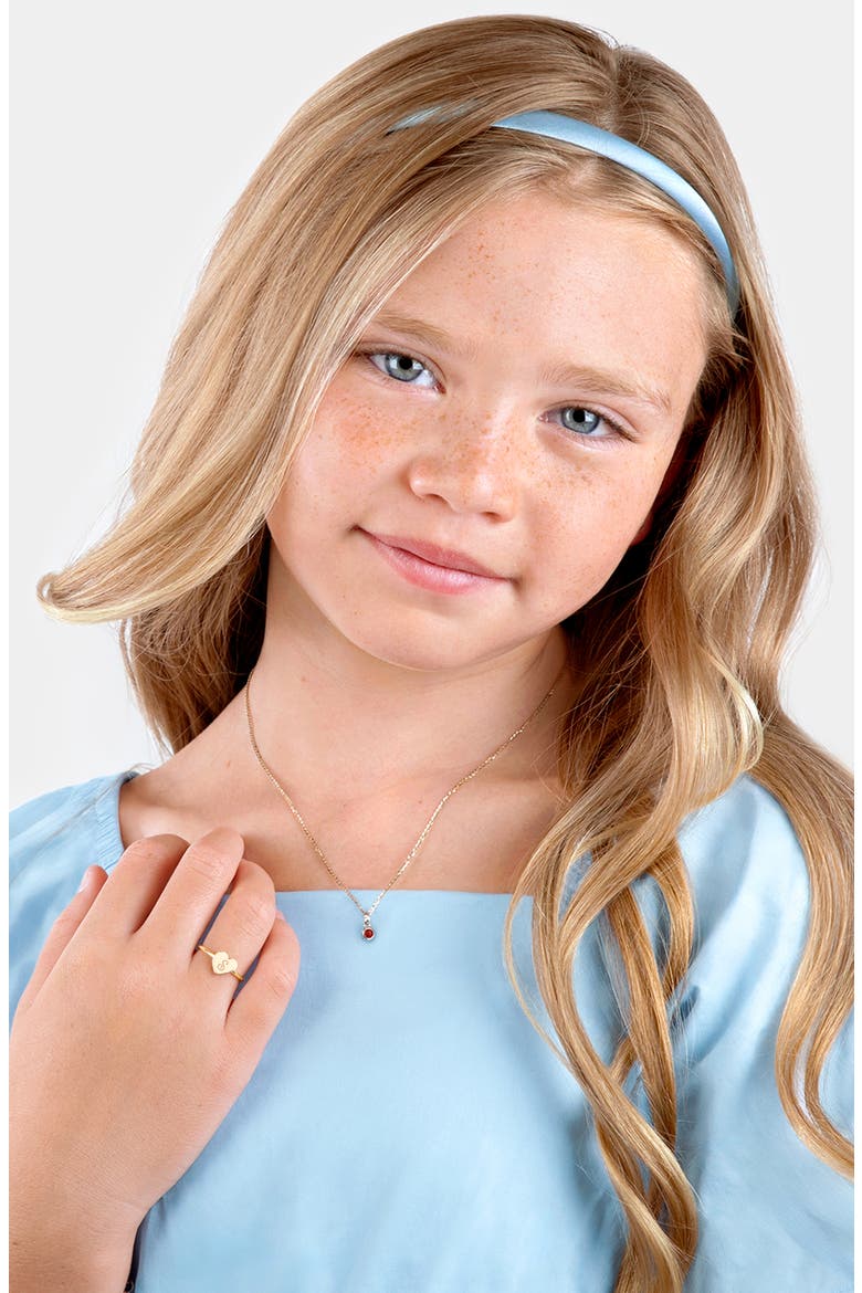 14K Gold Birthstone 12-14" Necklace, Alternate, color, July