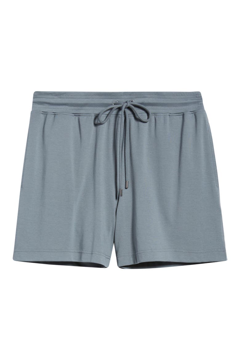 Stretch Cotton & Modal Blend Drawstring Pajama Shorts, Alternate, color, OCEAN