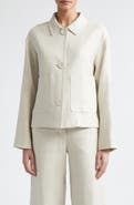 Max Mara Dattero Stretch Flax & Cotton Jacket
