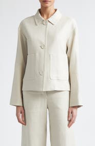 Max Mara Dattero Stretch Flax & Cotton Jacket