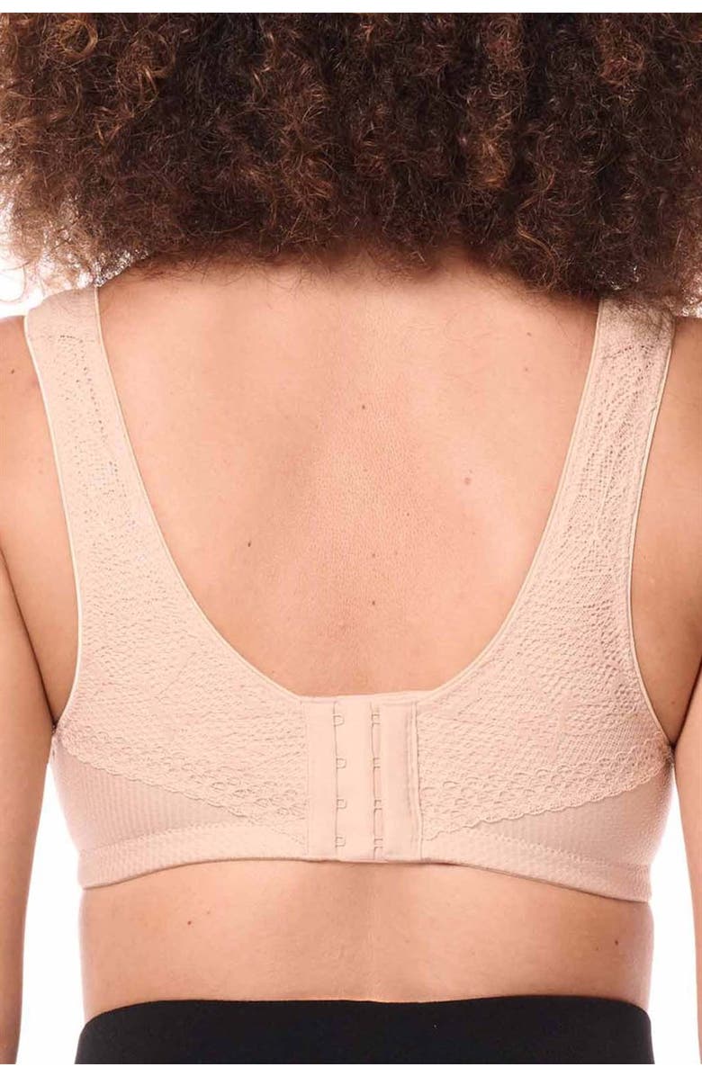 Amoena Leslie Wire-Free Bra, Alternate, color, Sand