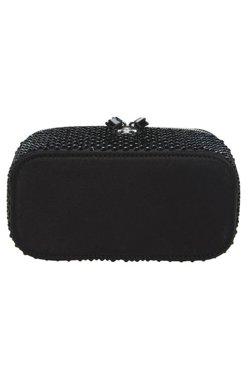 Tory Burch Kira Crystal Embellished Satin Vanity Case
