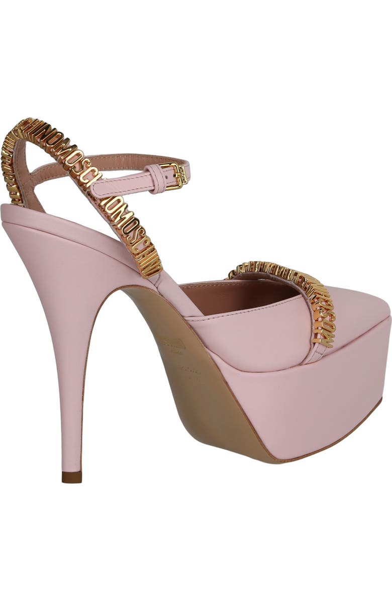 Moschino Logo Chain Platform Pump, Alternate, color,