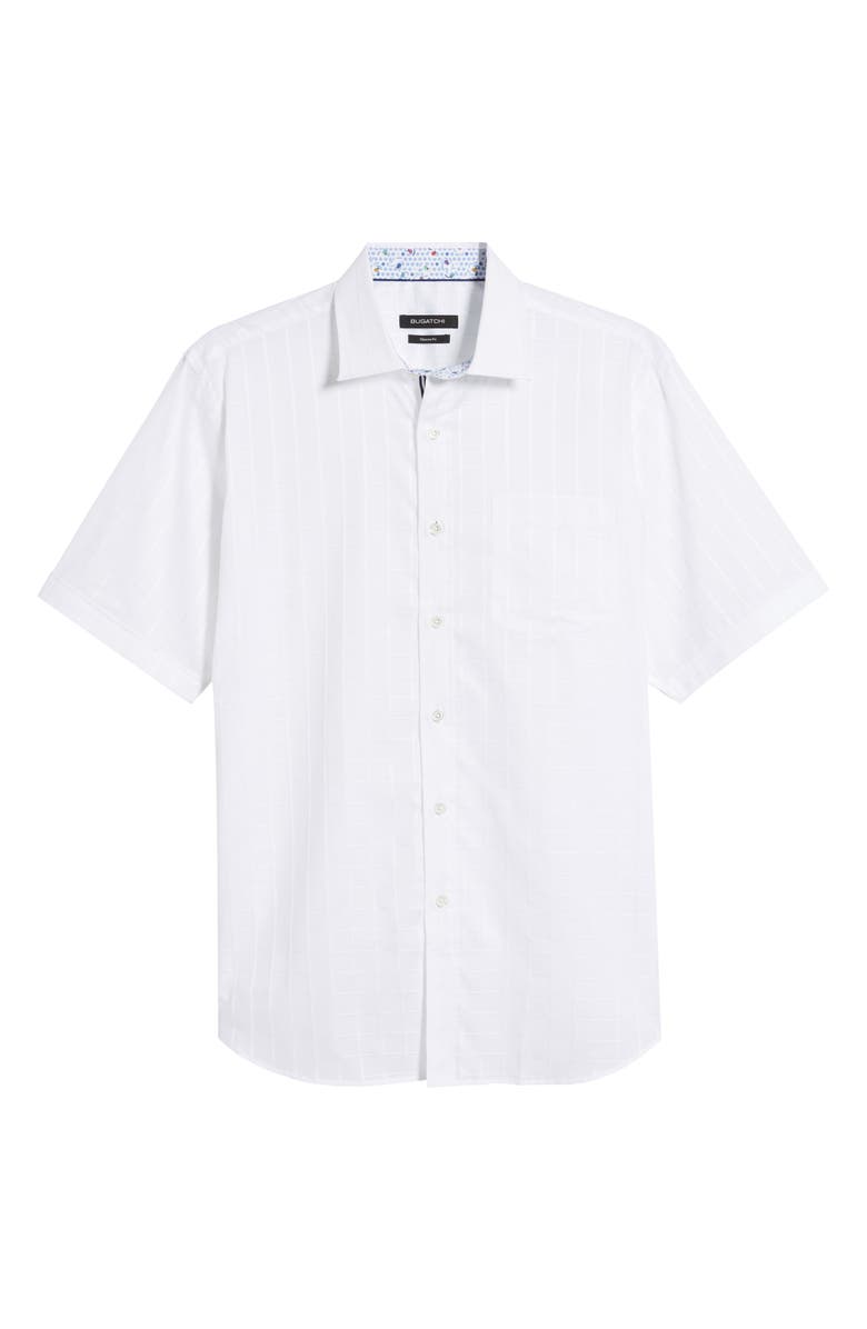 Bugatchi Windowpane Woven Shirt, Alternate, color,