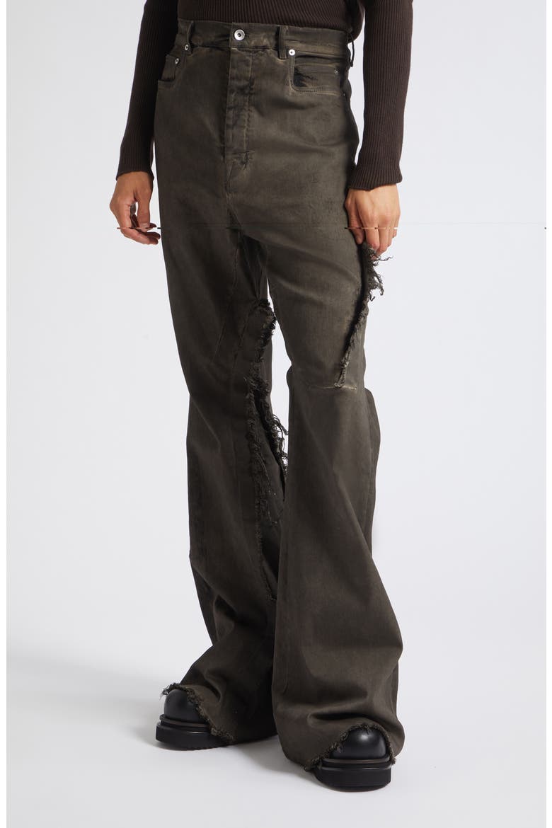 Bolan Distressed Bootcut Jeans, Alternate, color, DUST COMBO