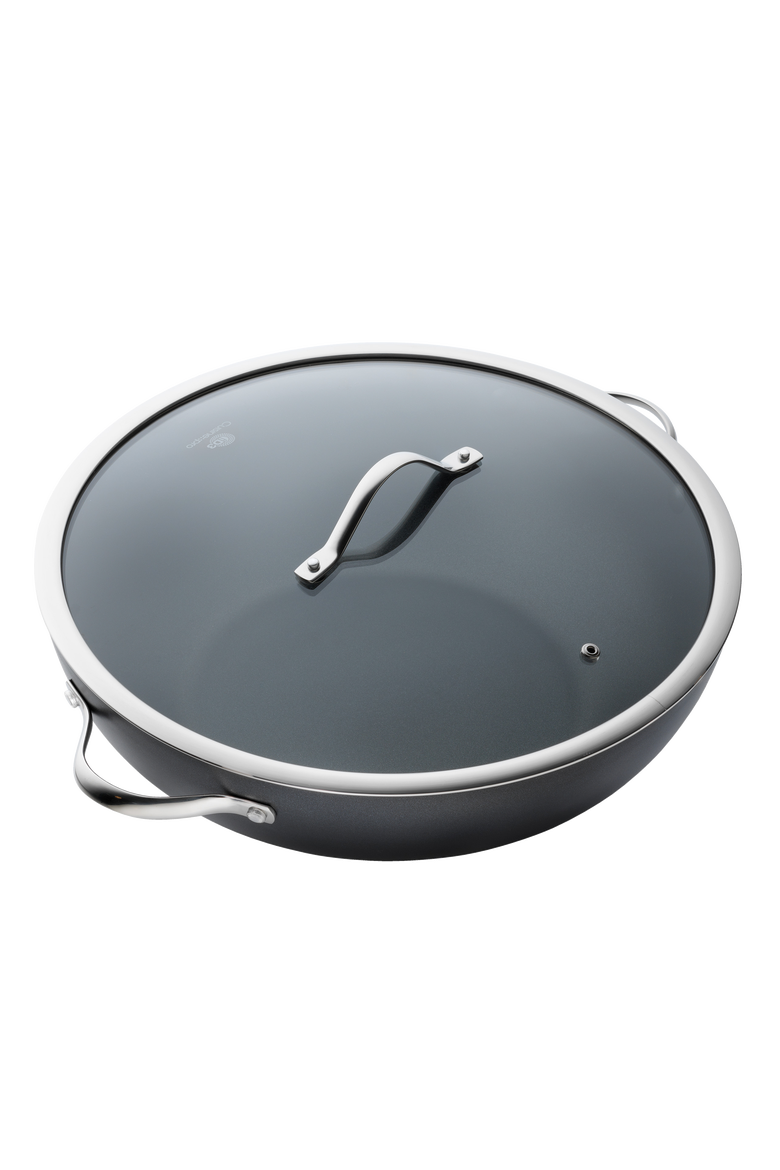 iD3® Wok with Lid 14", Main, color, BLACK