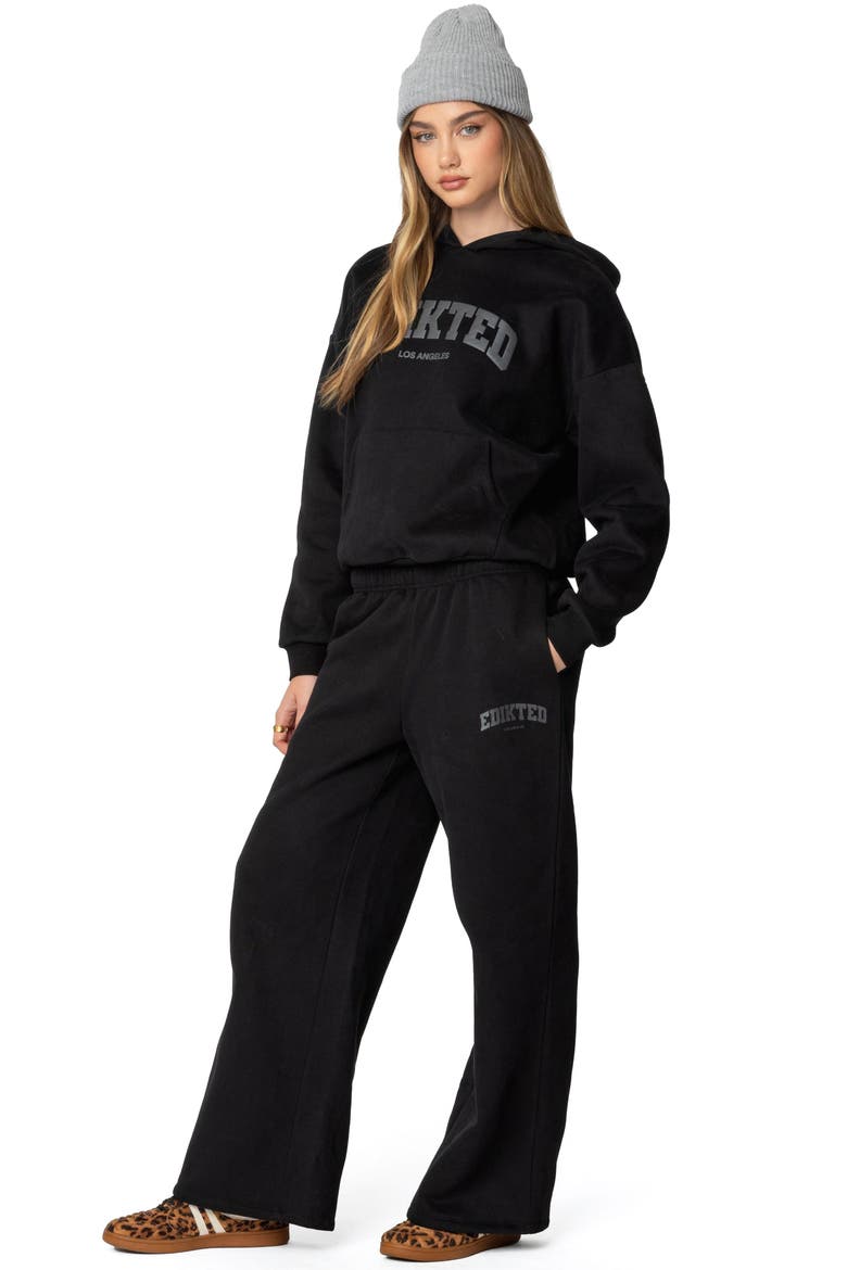 LA Logo Hoodie, Alternate, color, BLACK