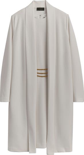 【Donna Karan New York】Button-Front Chain-Trim Dress Donna Karan New York Women's Button-Front Chain-Trim Dress
