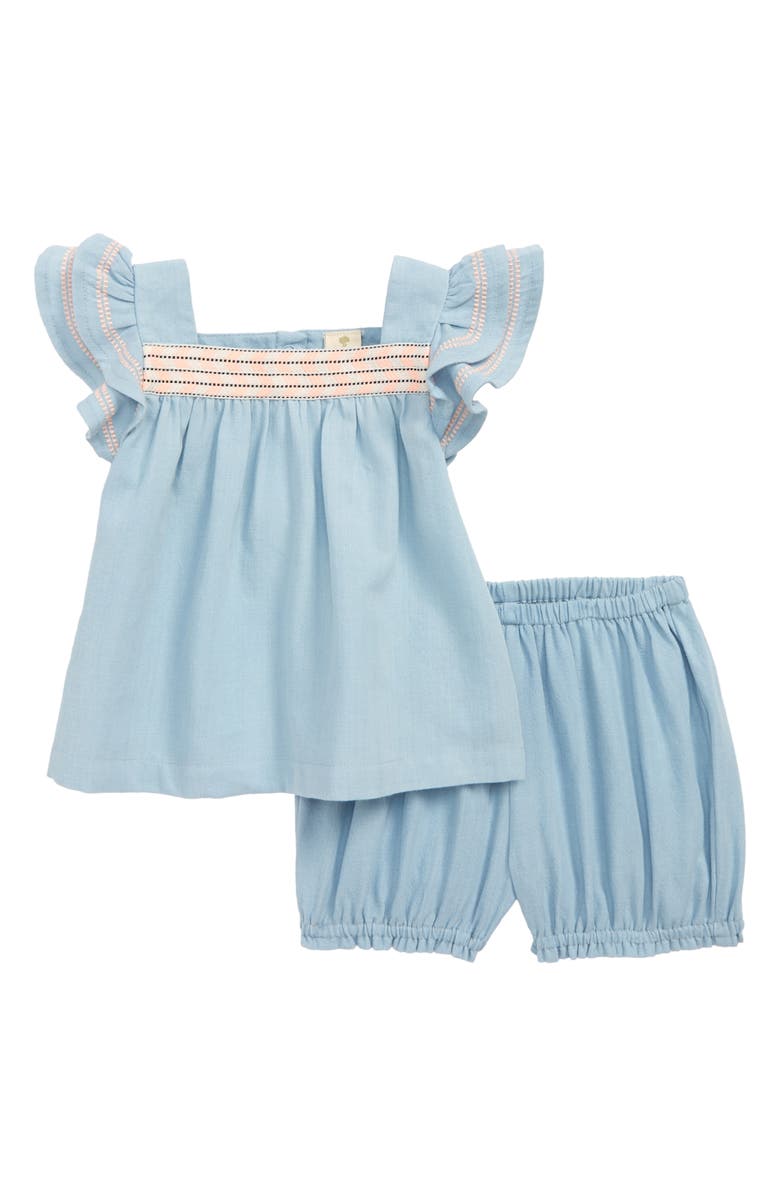 Tucker + Tate Look at These Ruffles Top & Shorts Set, Main, color, 