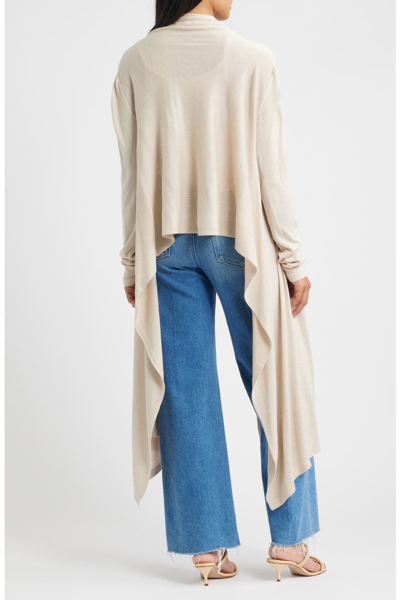 Cat Wrap Sweater Shawl, Alternate, color, CREAM