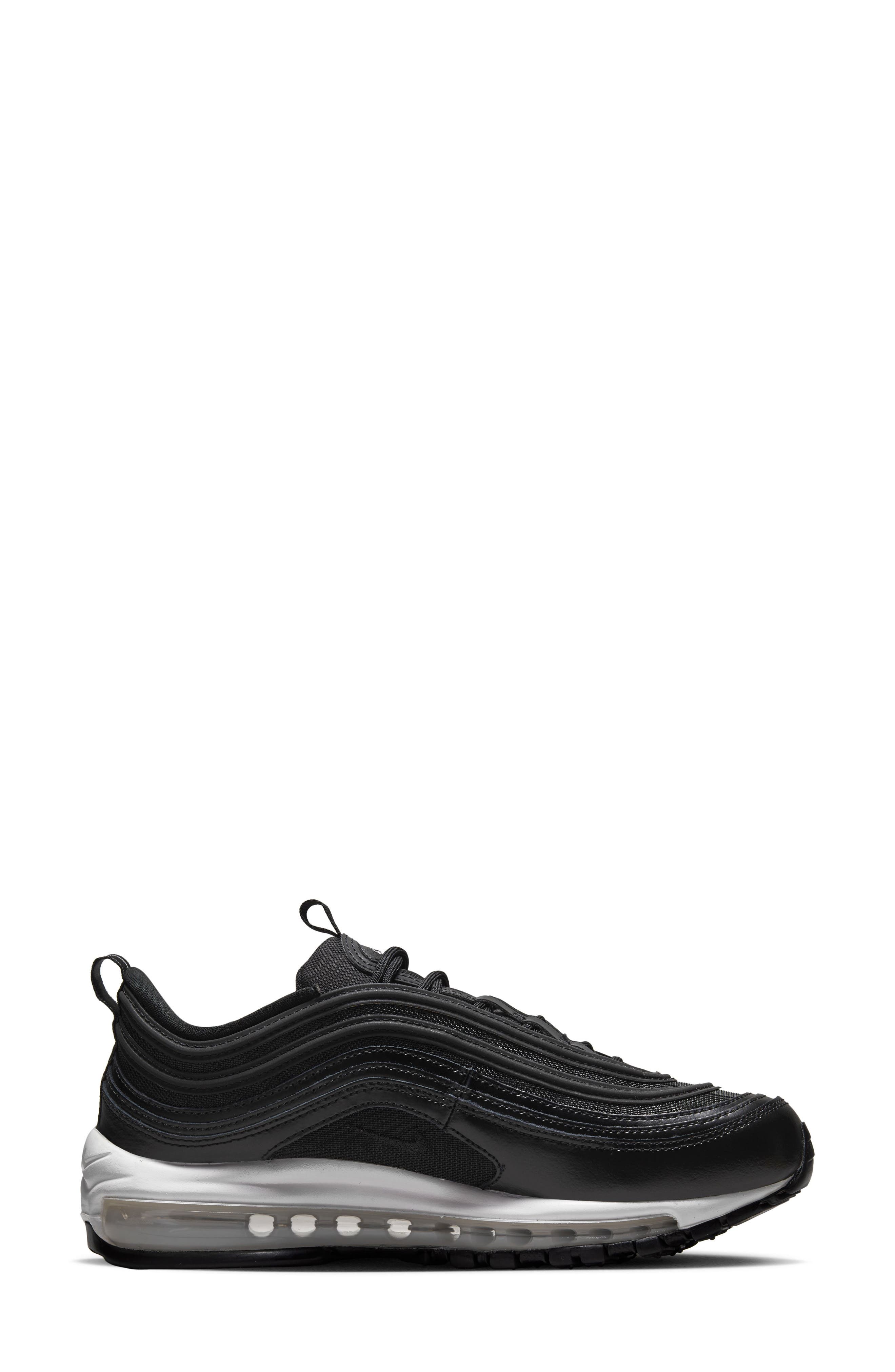 Air Max 97 Sneaker, Alternate, color, BLACK/ WHITE/ DARK GREY