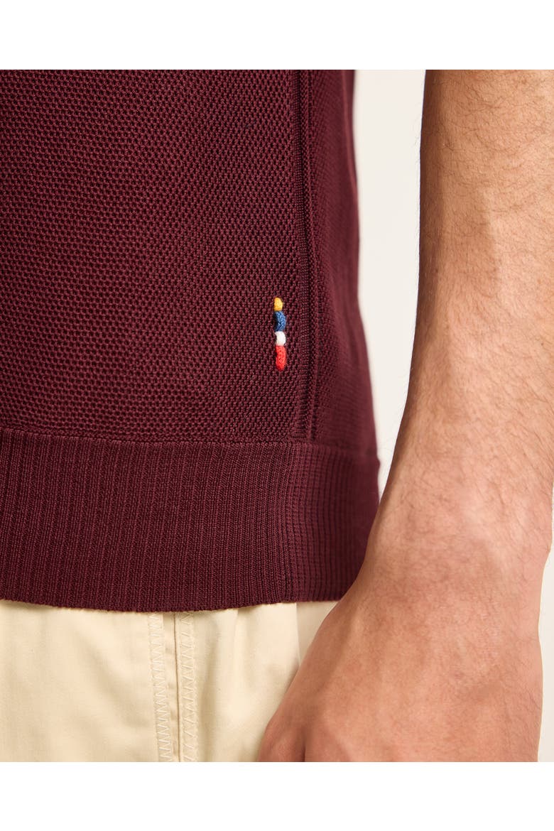 Horton Pique Tailored-Fit Polo Shirt, Alternate, color, DAMSON