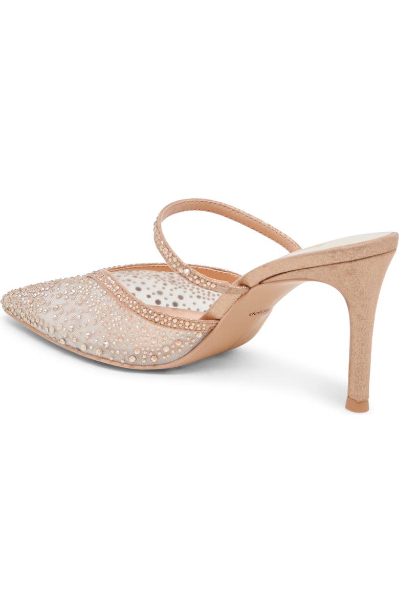 Dolce Vita Kanika Crystal Pointed Toe Mule, Alternate, color, Gold Mesh