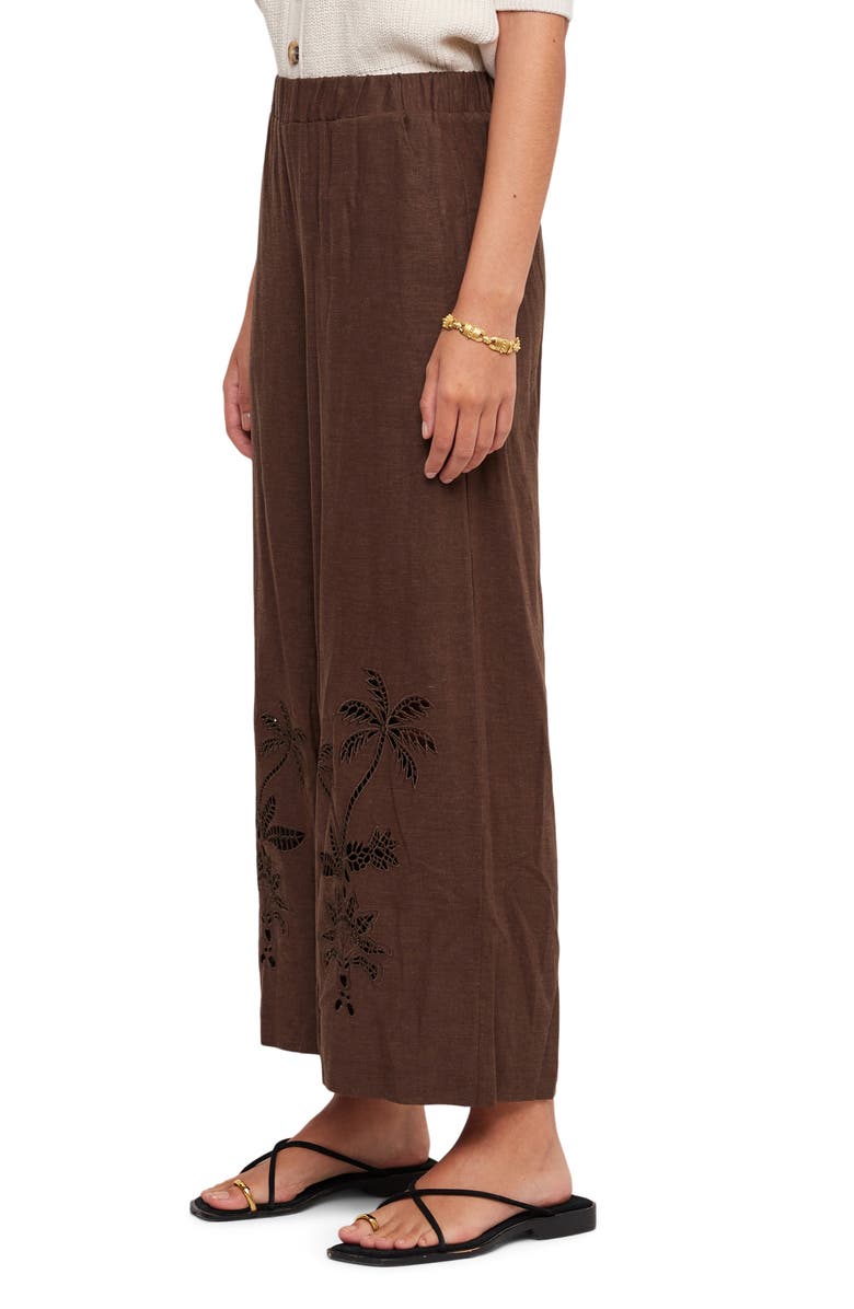 FIFTEEN TWENTY Zora Embroidered Ankle Wide Leg Pants, Alternate, color, 
