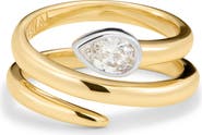 Luv AJ Le Marais Cubic Zirconia Coil Ring