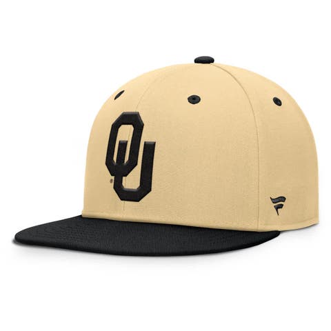 Men's Fanatics Gold/Black Oklahoma Sooners Balance Fitted Hat
