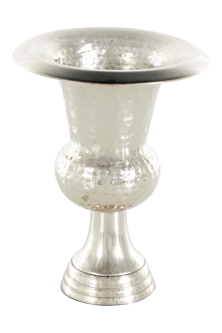 Textured Metal Vase, Alternate, color, SILVER