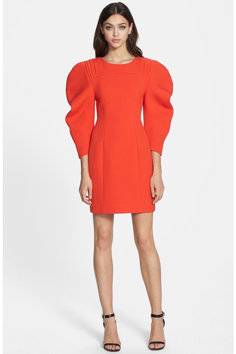 'Satellite' Stretch Sheath Dress, Main, color, MARS