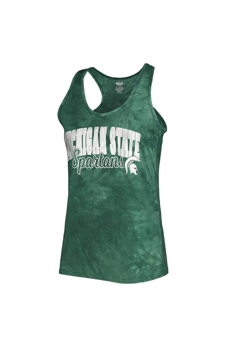 CONCEPTS SPORT Women's Concepts Sport Green Michigan State Spartans Billboard Tie-Dye Tank and Shorts Sleep Set, Alternate, color, Green