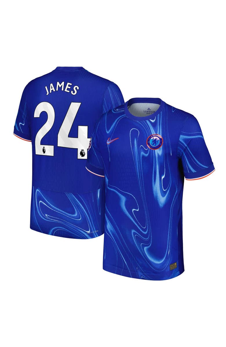 Nike Men's Nike Reece James Blue Chelsea 2024/25 Home Authentic Player Jersey, Alternate, color, 