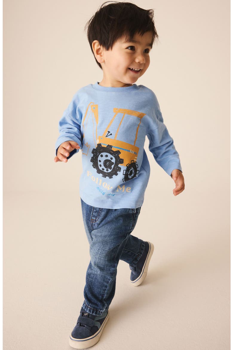 Kids' Follow Me Digger T-Shirt, Alternate, color, BLUE