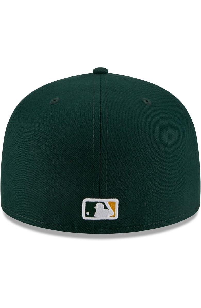 New Era Men's New Era Green Oakland Athletics Local II 59FIFTY Fitted Hat, Alternate, color, 