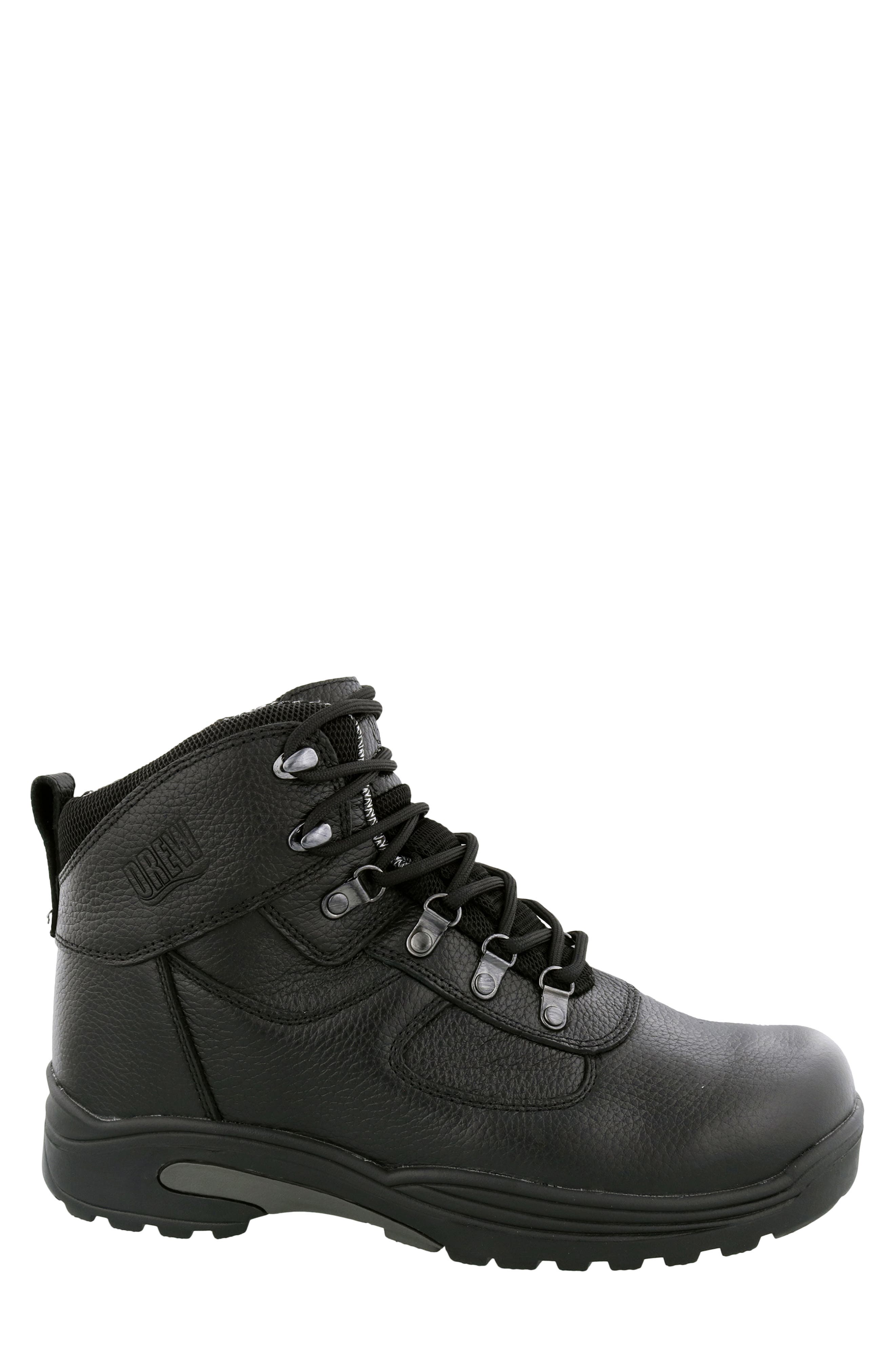 Rockford Waterproof Leather Boot, Alternate, color, BLACK TUMBLED LEATHER