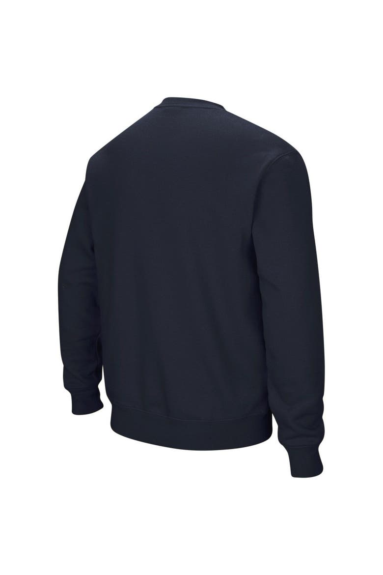Men's Colosseum Navy Penn State Nittany Lions Arch & Logo Crew Neck Sweatshirt, Alternate, color, Navy