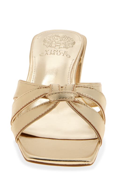 Vince Camuto Selaries Sandal In Metallic Gold