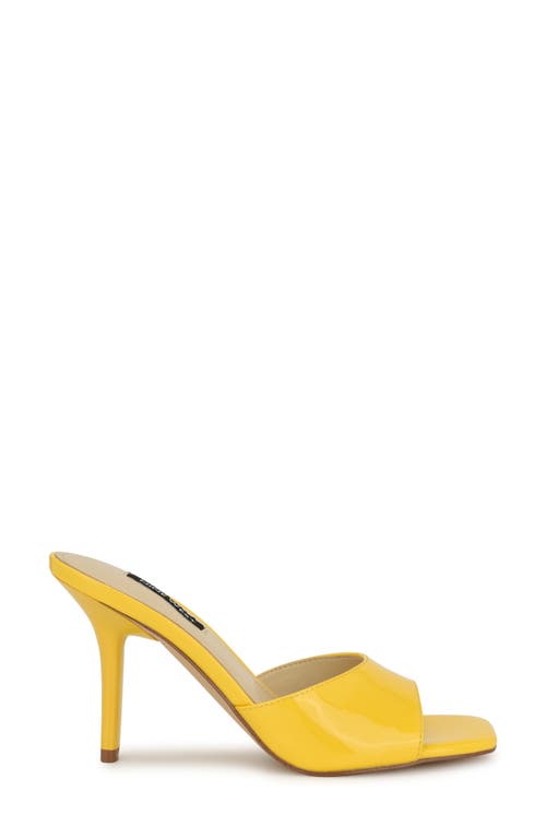 Nine West Disko High Heel Sandal In Yellow
